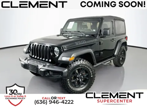 Black 2022 Jeep Wrangler Willys for sale in Saint Charles, MO