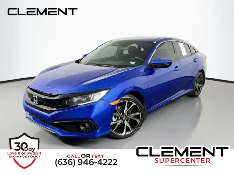 Blue 2021 Honda Civic Sport for sale in Saint Charles, MO