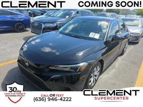 Black 2023 Honda Civic LX for sale in Saint Charles, MO