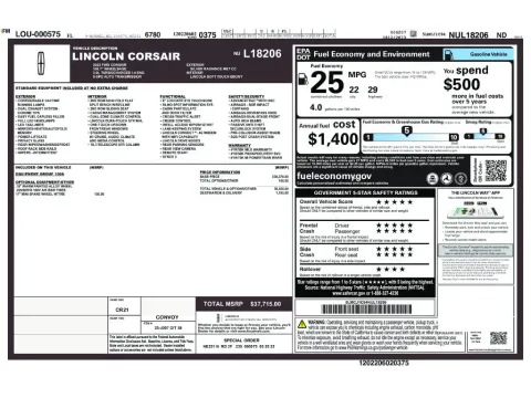 Photos of 2022 Lincoln Corsair Standard for sale in Saint Charles, MO at Clement Supercenter