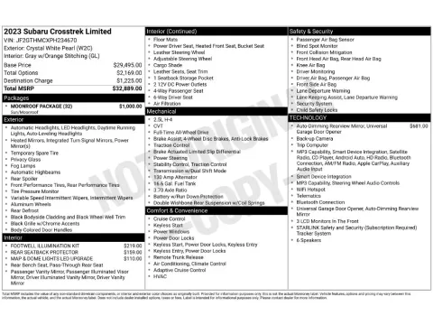 Photos of 2023 Subaru Crosstrek Limited for sale in Saint Charles, MO at Clement Supercenter