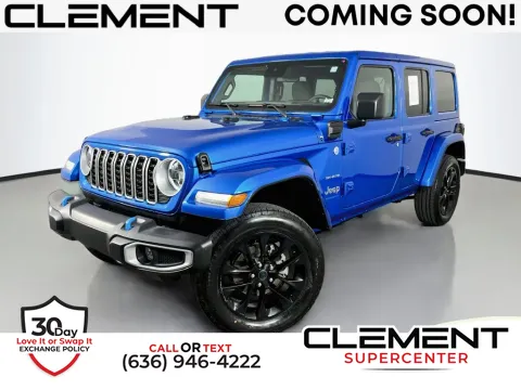 Blue 2024 Jeep Wrangler Sahara 4xe for sale in Saint Charles, MO