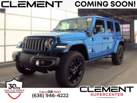 Blue 2024 Jeep Wrangler Sahara 4xe for sale in Saint Charles, MO