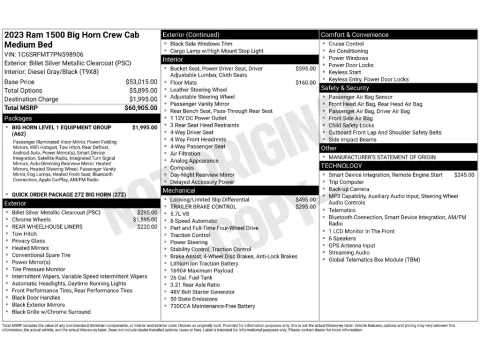 Photos of 2023 Ram 1500 Big Horn/Lone Star for sale in Saint Charles, MO at Clement Supercenter