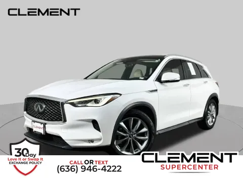 White 2021 INFINITI QX50 LUXE for sale in Saint Charles, MO