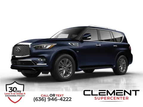 Silver 2018 INFINITI QX80 for sale in Saint Charles, MO