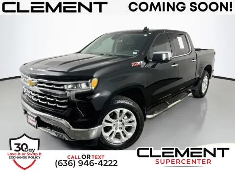 Black 2022 Chevrolet Silverado 1500 LTZ for sale in Saint Charles, MO