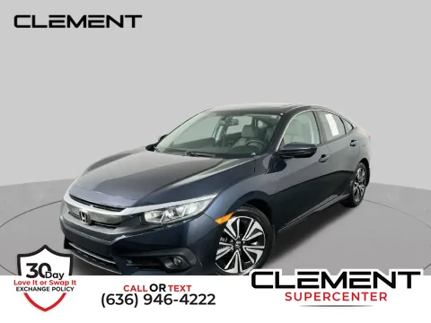 Gray 2018 Honda Civic EX-L for sale in Saint Charles, MO
