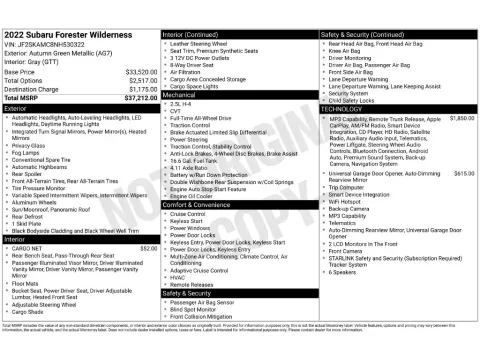 Photos of 2022 Subaru Forester Wilderness for sale in Saint Charles, MO at Clement Supercenter