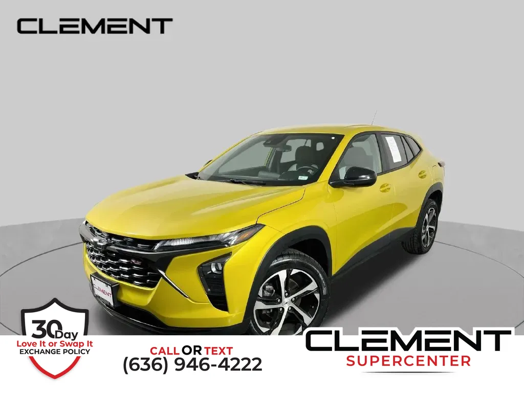 Yellow 2024 Chevrolet Trax 1RS for sale in Saint Charles, MO