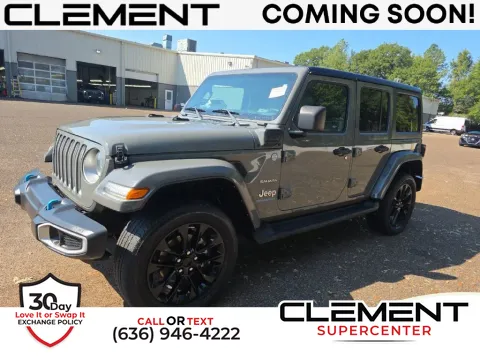 Gray 2023 Jeep Wrangler Sahara 4xe for sale in Saint Charles, MO