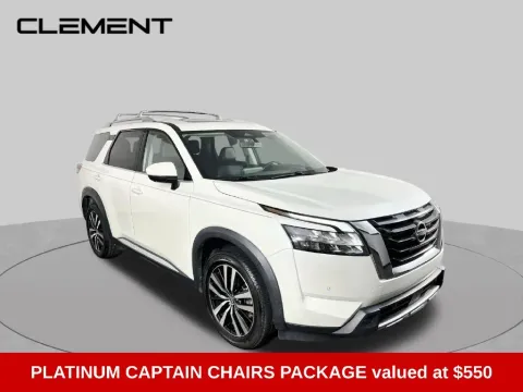 Another view of 2023 Nissan Pathfinder Platinum for sale in Saint Charles, MO at Clement Supercenter
