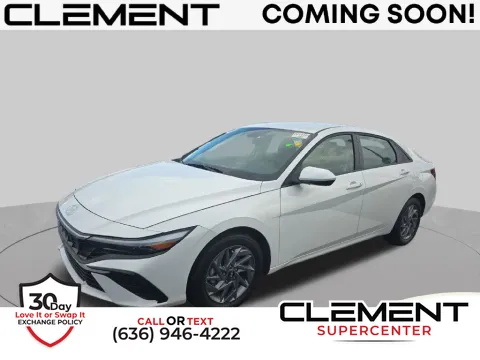 White 2025 Hyundai Elantra Hybrid Blue for sale in Saint Charles, MO
