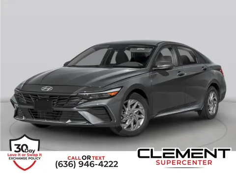White 2025 Hyundai Elantra Hybrid Blue for sale in Saint Charles, MO