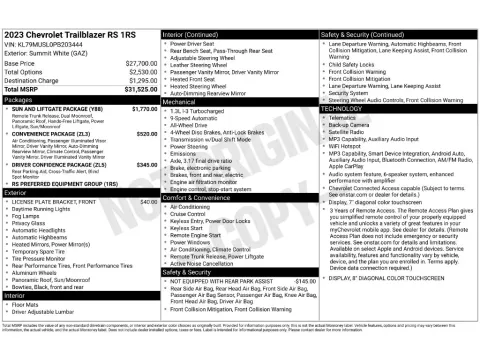 Photos of 2023 Chevrolet TrailBlazer RS for sale in Saint Charles, MO at Clement Supercenter