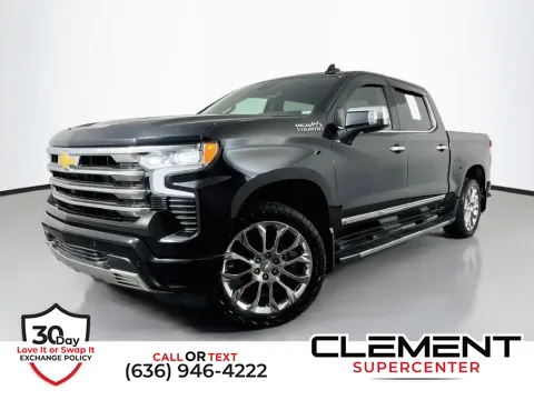 Black 2023 Chevrolet Silverado 1500 High Country for sale in Saint Charles, MO