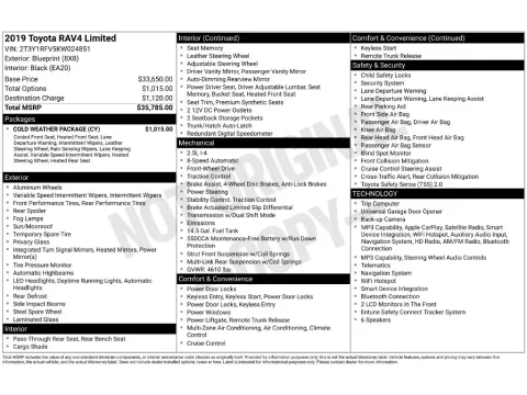Photos of 2019 Toyota RAV4 Limited for sale in Saint Charles, MO at Clement Supercenter