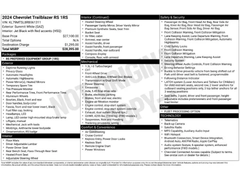 More photos of 2024 Chevrolet TrailBlazer RS at Clement Supercenter, MO