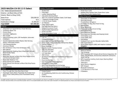 More photos of 2025 Mazda CX-50 2.5 S Select Package at Clement Supercenter, MO