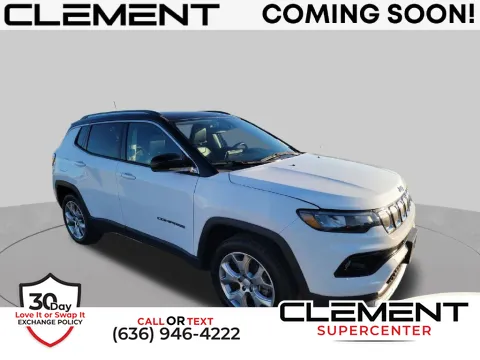 White 2022 Jeep Compass Limited for sale in Saint Charles, MO