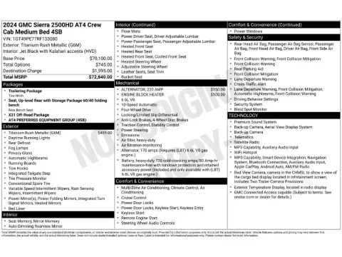 More photos of 2024 GMC Sierra 2500 HD AT4 at Clement Supercenter, MO