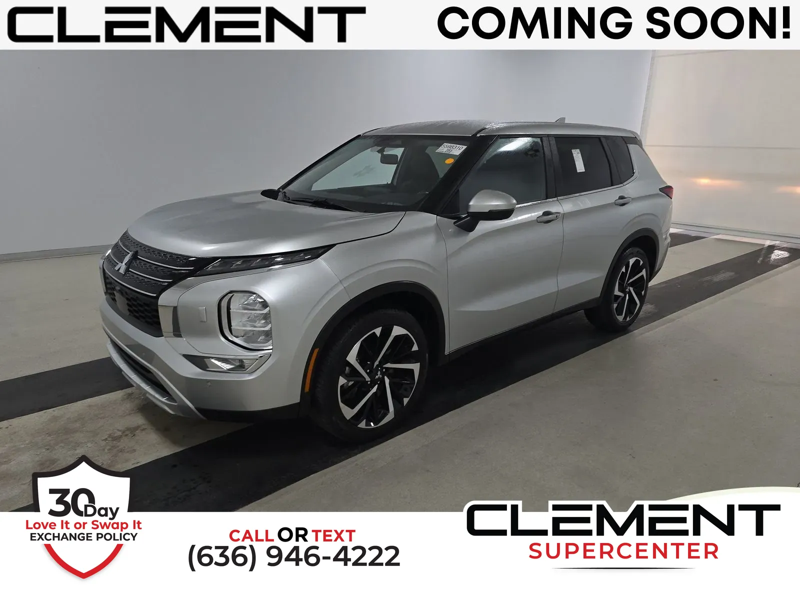 Silver 2024 Mitsubishi Outlander SE Black Edition for sale in Florissant, MO