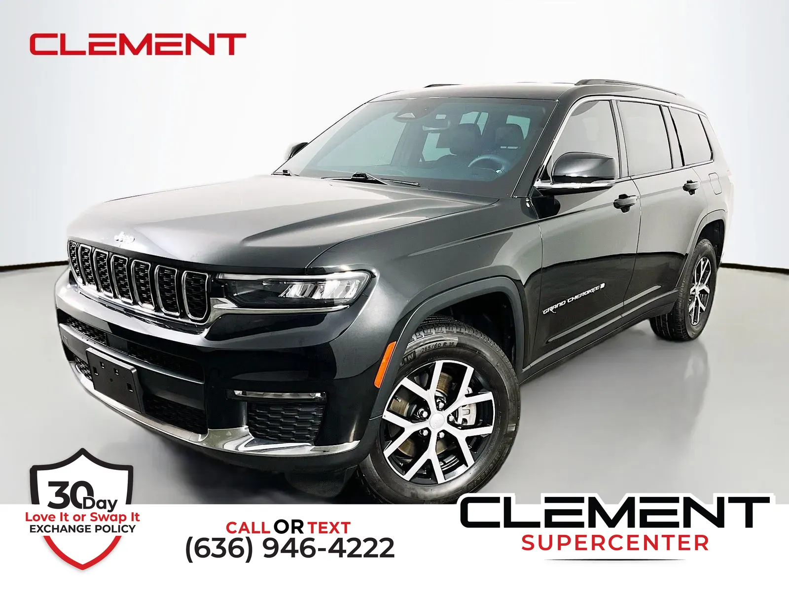 Black 2024 Jeep Grand Cherokee L Limited for sale in Florissant, MO