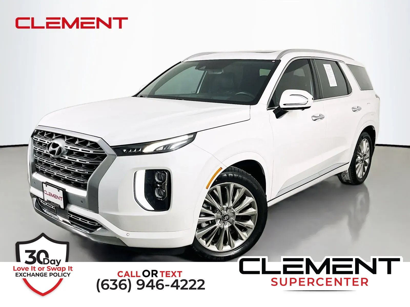 White 2020 Hyundai Palisade Limited for sale in Florissant, MO