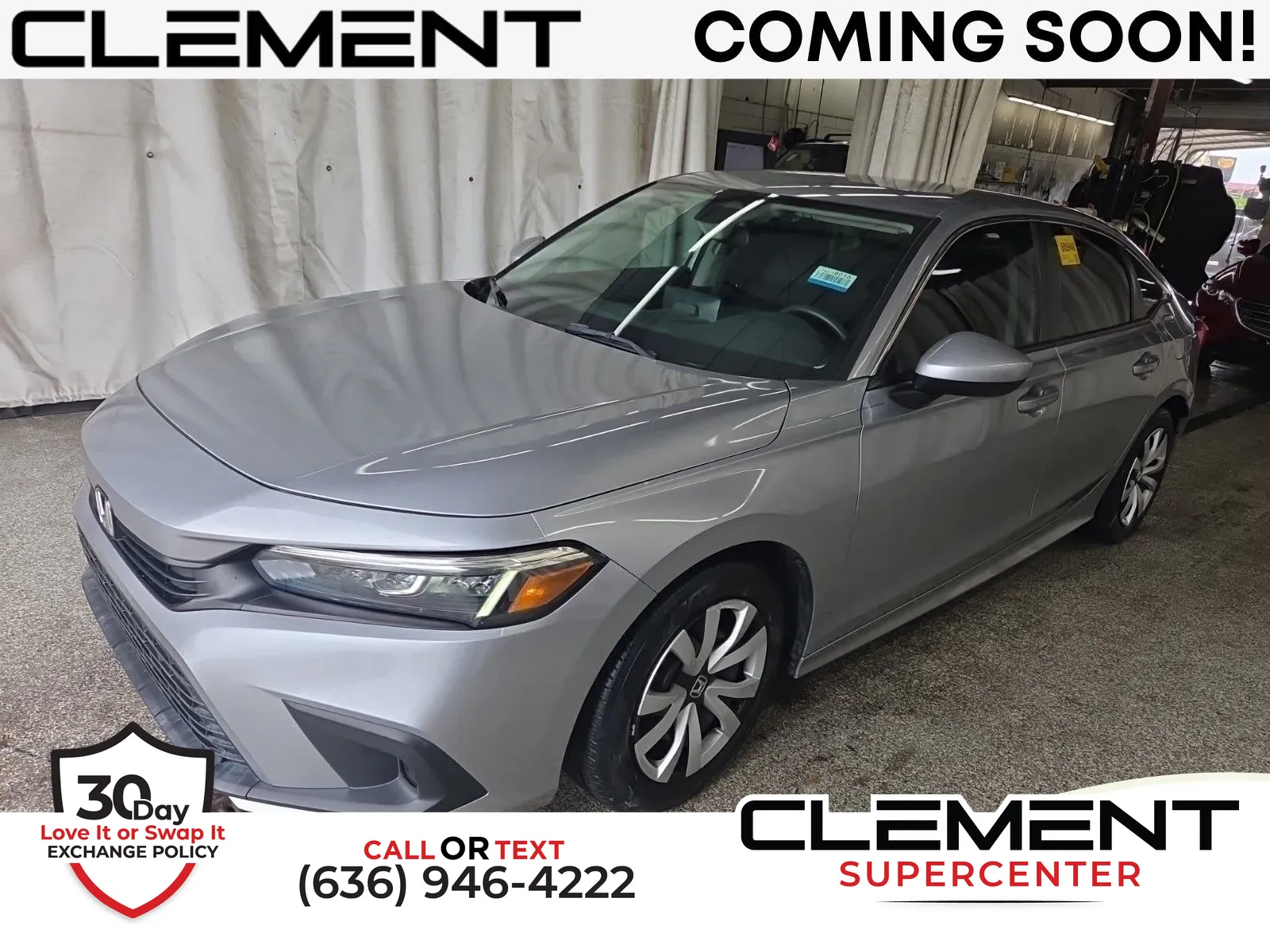Silver 2023 Honda Civic LX for sale in Florissant, MO