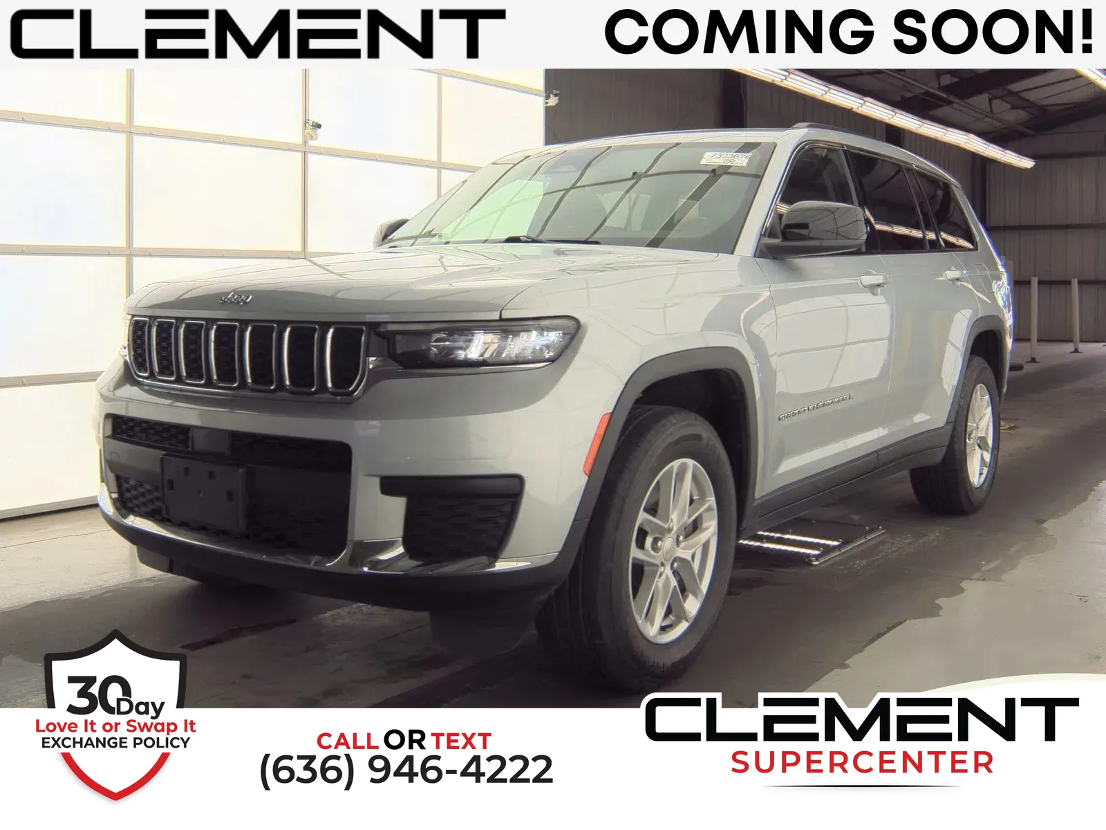 Silver 2023 Jeep Grand Cherokee L Laredo for sale in Florissant, MO
