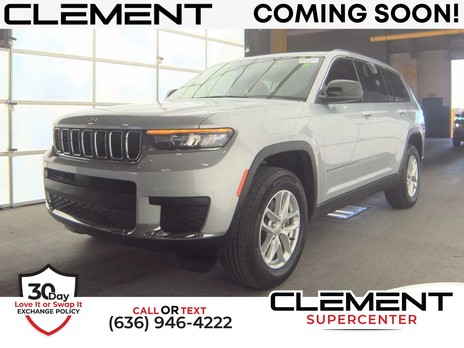 Silver 2023 Jeep Grand Cherokee L Laredo for sale in Florissant, MO