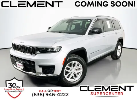 Silver 2023 Jeep Grand Cherokee L Laredo for sale in Florissant, MO