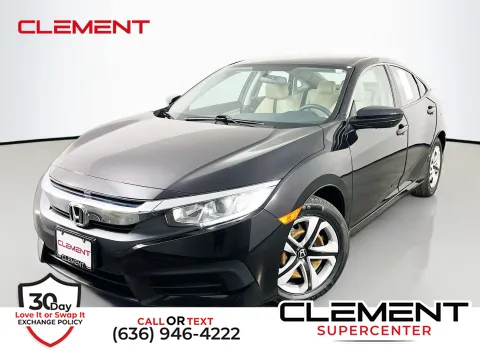 Black 2018 Honda Civic LX for sale in Florissant, MO