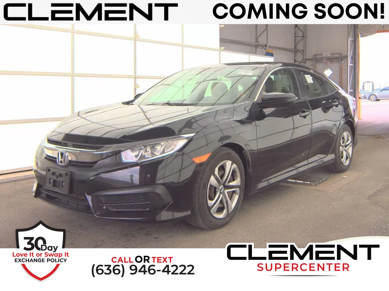 Black 2018 Honda Civic LX for sale in Florissant, MO