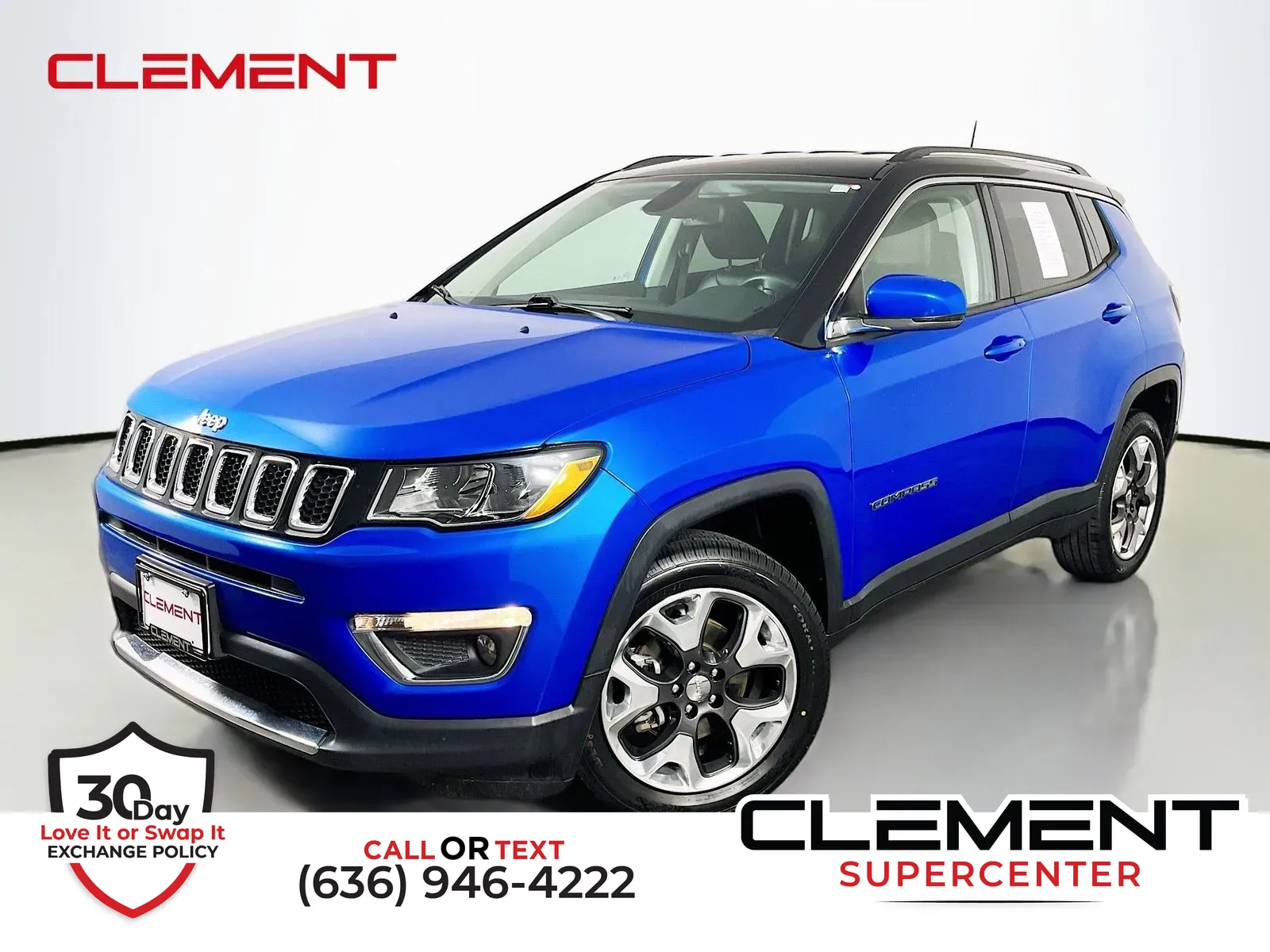 Blue 2019 Jeep Compass Limited for sale in Florissant, MO