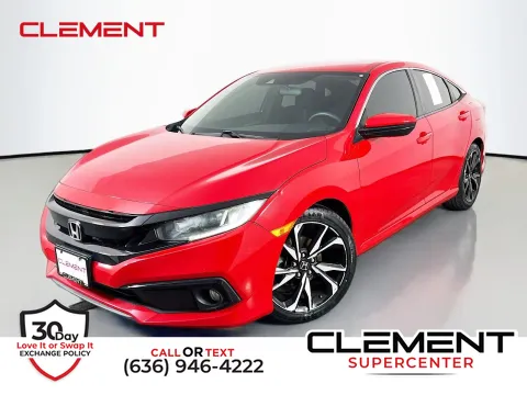 Red 2019 Honda Civic Sport for sale in Florissant, MO
