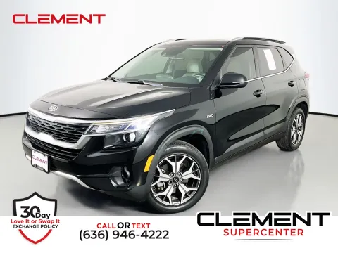 Black 2021 Kia Seltos EX for sale in Florissant, MO