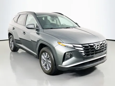 Another view of 2023 Hyundai Tucson Hybrid Blue for sale in Florissant, MO at Clement Pre-Owned