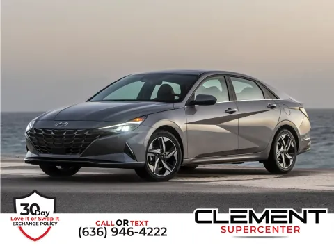 Silver 2023 Hyundai Elantra Hybrid Limited for sale in Florissant, MO