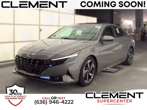 Silver 2023 Hyundai Elantra Hybrid Limited for sale in Florissant, MO