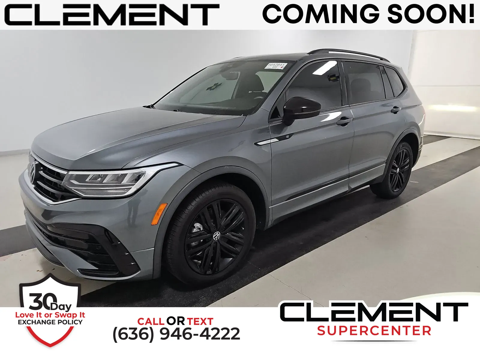 Gray 2022 Volkswagen Tiguan 2.0T SE R-Line Black for sale in Florissant, MO