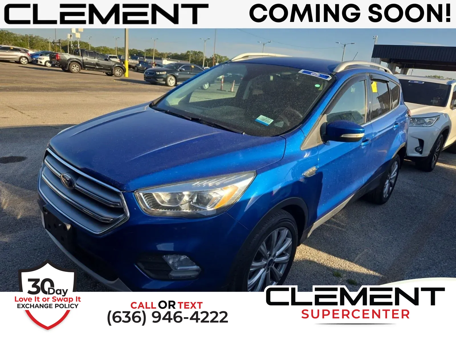 Blue 2017 Ford Escape Titanium for sale in Florissant, MO