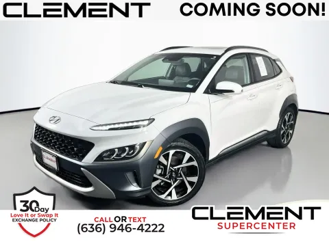 White 2022 Hyundai Kona Limited for sale in Florissant, MO