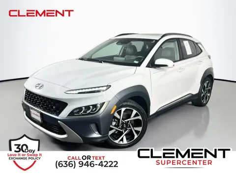 White 2022 Hyundai Kona Limited for sale in Florissant, MO