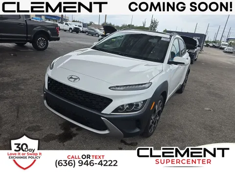 White 2022 Hyundai Kona Limited for sale in Florissant, MO