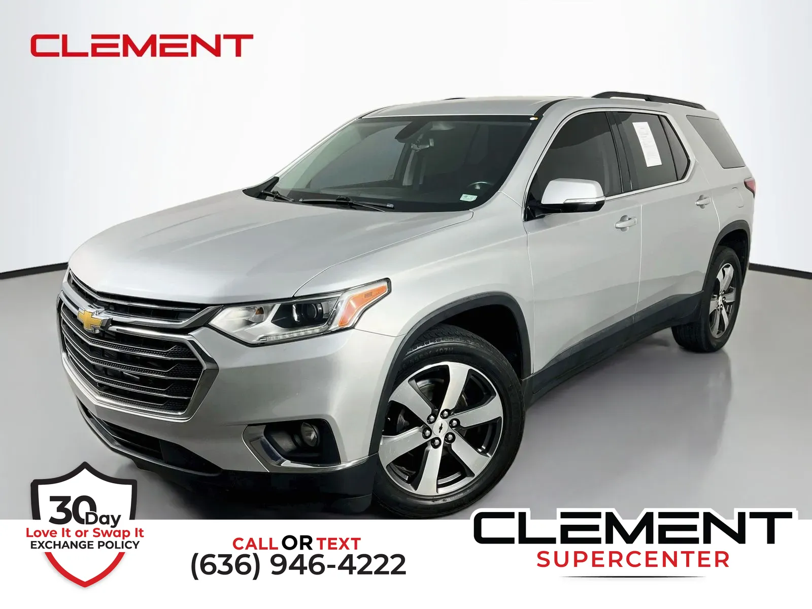 Silver 2019 Chevrolet Traverse 3LT for sale in Florissant, MO