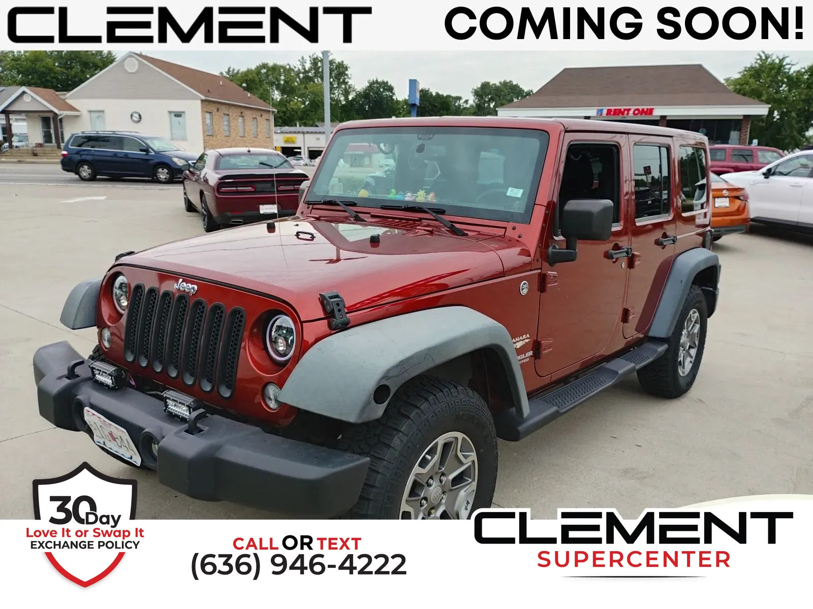 Red 2014 Jeep Wrangler Unlimited Sahara for sale in Florissant, MO