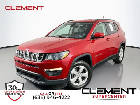 Red 2018 Jeep Compass Latitude for sale in Florissant, MO