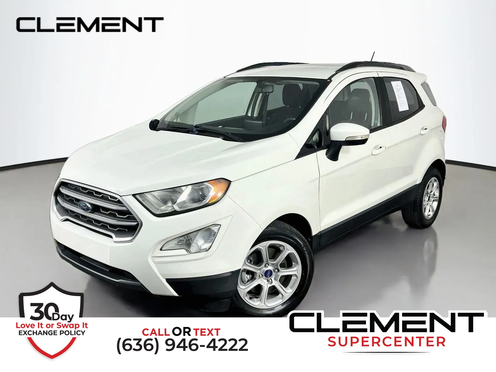White 2019 Ford EcoSport SE for sale in Florissant, MO