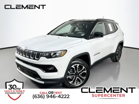 White 2023 Jeep Compass Limited for sale in Florissant, MO